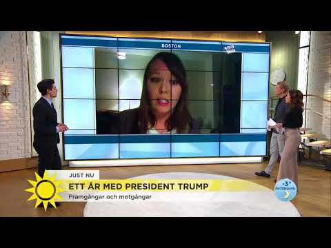 Så ser amerikanarna på Trumps första presidentår - Nyhetsmorgon (TV4)