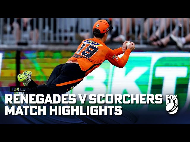 Perth Scorchers vs Melbourne Renegades – Match Highlights | 22/01/23 | Fox Cricket