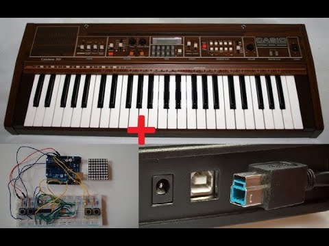 How to Make a Midi Keyboard Using Arduino (Casiotone 501 Midi - CT 501 Midi) a Midi Keyboard at Home