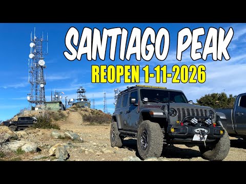 Santiago Peak Off Road Trail Reopens after Being Closed Due To Storm Damage | 1-11-2026