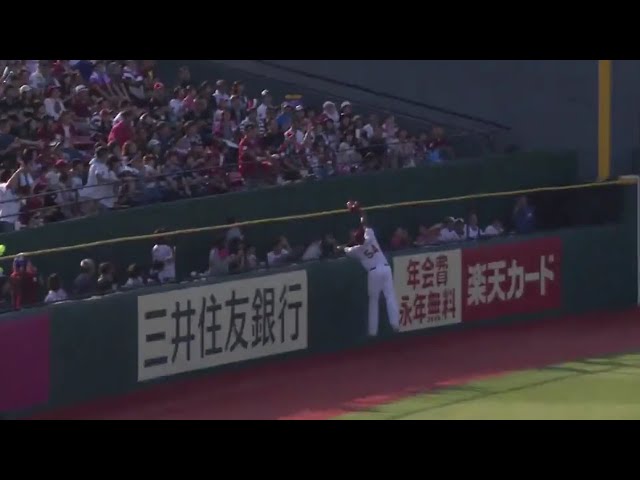 【2回表】イーグルス・ペゲーロがリーチを生かすジャンピングキャッチ!! 2017/8/27 E-F