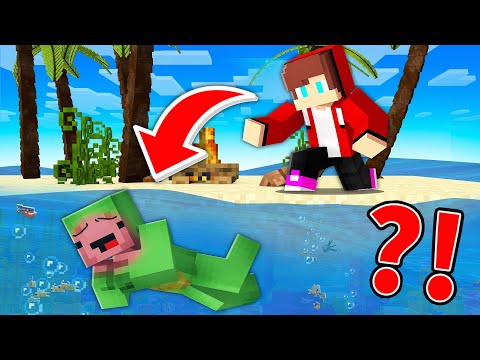 Shocking: Mikey Survives Toxic Water in Minecraft! (Maizen)