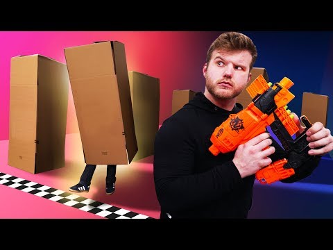 NERF Hide in a Box Challenge! Video