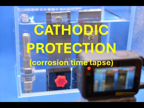 Cathodic Protection - Zinc anode protecting steel in water