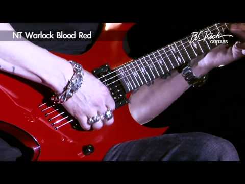 B.C. Rich NT Warlock 2014 Blood Red neck thru Dimarzio locking tuners image 7