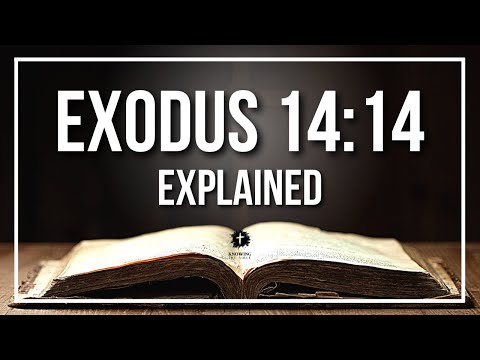 EXODUS 14:14 Explained - What Does The Bible Verse EXODUS 14:14 [KJV] REALLY Mean?