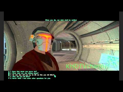 Kotor 2 TSLRCM 1.8.1 Walkthrough part 21 - Zez Kai-El vs The Last of the Jedi (Dark SIde Male)