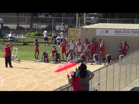 VarB 100m at Newport Harbor 3-26-15 - Los Alamitos Boys