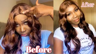 HOW TO MAKE YOUR SYNTHETIC WIG FLAT AT THE TOP|| GET RID OF A BUMP ON YOUR SYNTHETIC WIG|| wig hacks