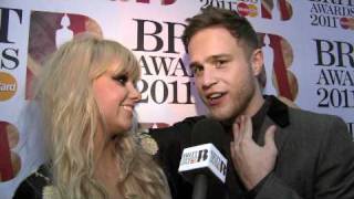 Olly Murs talks to Goldierocks backstage | BRIT Awards 2011 Nominations Launch
