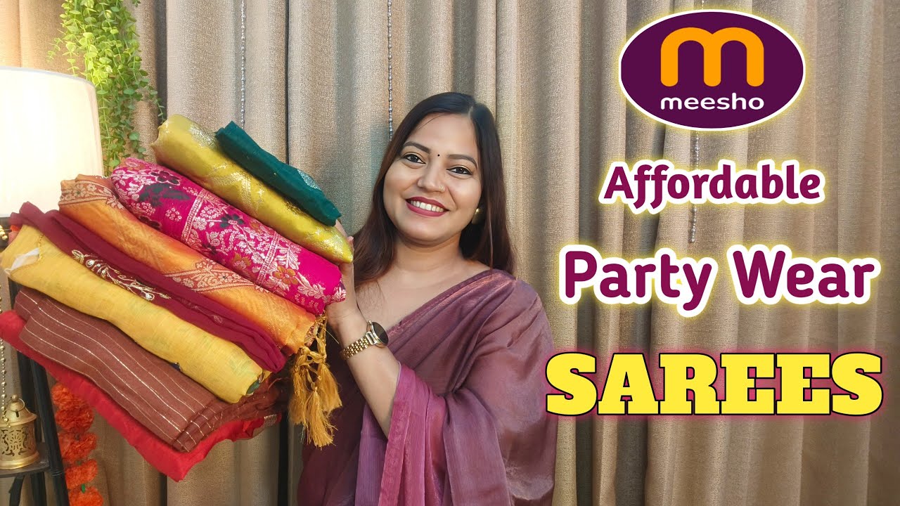 *Huge* Meesho Trending Party Wear Saree Collection | Meesho Saree Haul
