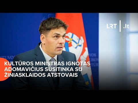 Kultūros ministras Ignotas Adomavičius susitinka su žiniasklaidos atstovais | 2025-09-29