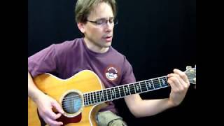 How to play Three Roses by: America on guitar