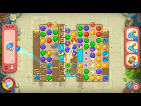 Gardenscapes Level 12469 (Hard) No Boosters SD