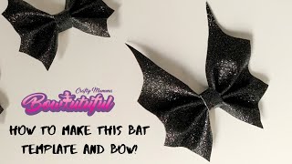 Bat hair bow! How to make hair bows. DIY hair bows 🎀 laços de fita: