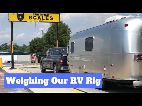 CAT Scale Weight Of Our Airstream RV