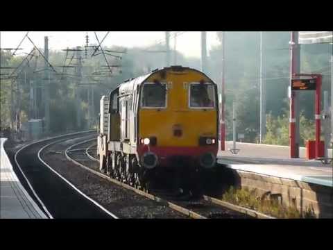 DRS 20304 & 20312 THRASH Through Wigan on 6C53 23/7/14