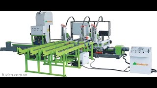 MÁY XẺ GỖ TRÒN TỰ ĐỘNG WOODMASTER . MÁY CƯA CD CNC