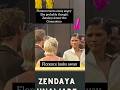 Zendaya ignore by Florence Pugh after getting hit by flying object #shorts #zendaya #dune