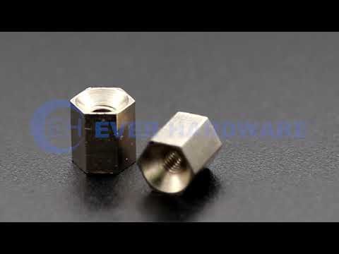 Hex Spacer Countersunk Socket Internal Threaded Brass Nickel Plating Female Keep Parts