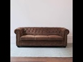 Sofa Torquay (3-Sitzer) Antiklederoptik Braun - Braun