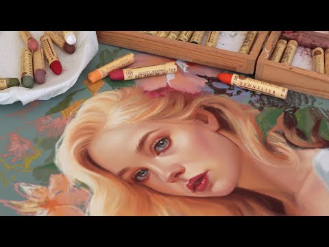 Trying out my new Sennelier oil pastels || unboxing + demo + painting tips