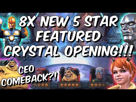 8x 5 Star Featured & 20x Cavalier Crystal Opening!! - CEO COMEBACK!!! - Marvel Contest of Champions