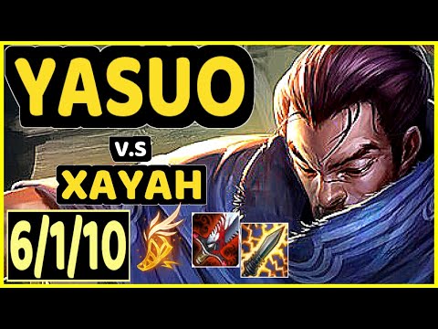 CATAN (YASUO) vs XAYAH - 6/1/10 KDA BOTTOM ADC CHALLENGER GAMEPLAY - KR