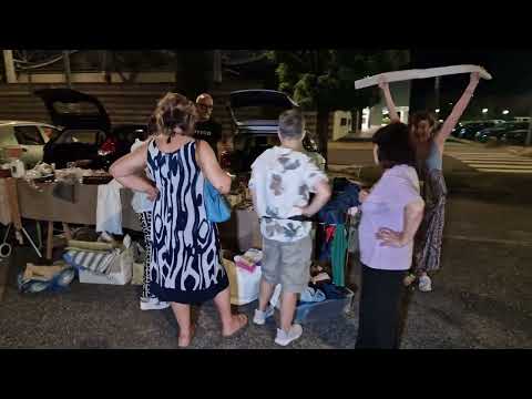 L'edizione in notturna del mercatino del riuso Carboot
