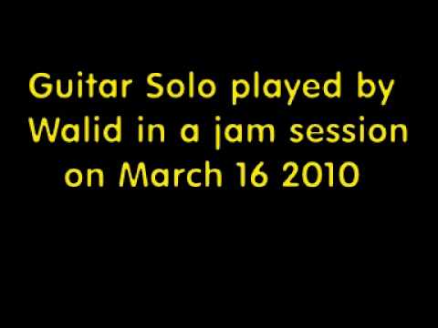 Improvised guitar solo played by Walid Itayim March 16, 2010 (audio file)