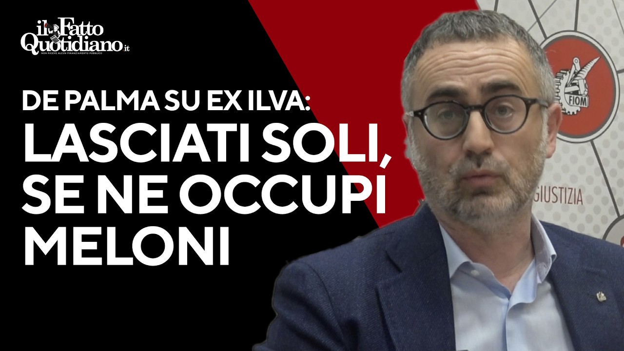 Ex Ilva, De Palma: "Siamo stati lasciati soli, se ne occupi Meloni"