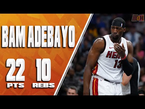 Bam Adebayo 22 Points, 10 Rebs, 5 Assists VS Wizards🔥