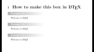 How to make fancy boxes in LaTeX using tcolorbox