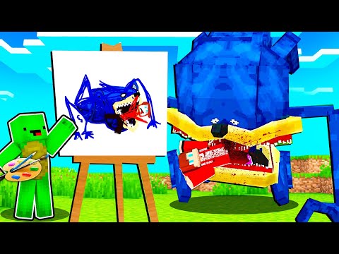 Mikey Use DRAWING MOD for PRANK on JJ in Minecraft! - Maizen