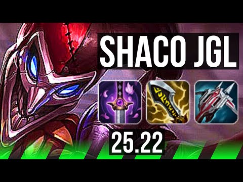 SHACO vs KHA'ZIX (JGL) | 16/3/9, Godlike | KR Master | 25.22