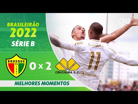 Gols e lances de Brusque x Criciúma