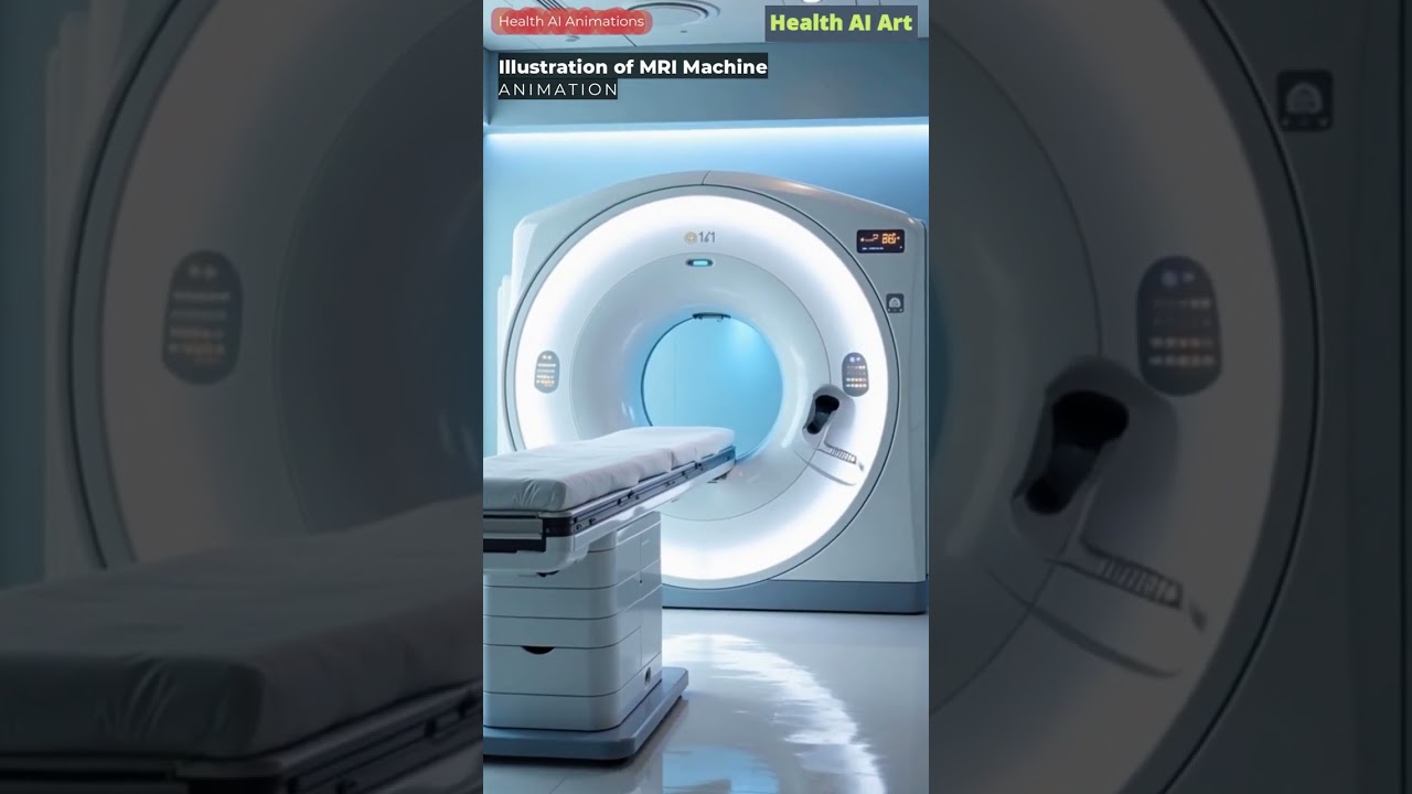 Animation of MRI Machine | Health AI Art | 03