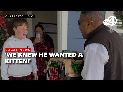 'Home for the Holidays' community members surprised with adopted pets Christmas morning