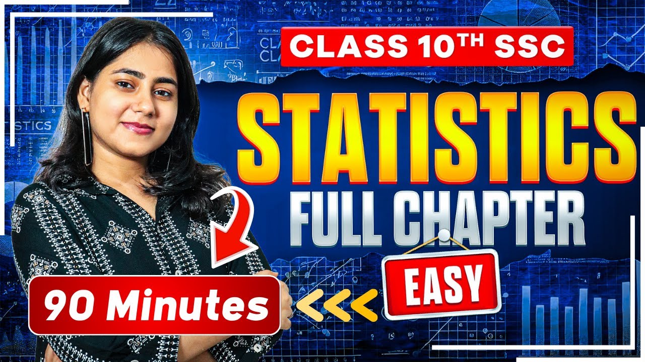 Class 10th Algebra✅ | Statistics | Full chapter | Maharashtra State Board | Galaxy of Maths