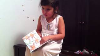 Smartest 2 Year Old Ever, is now 5! Veronica Reads a Book to her Audience!