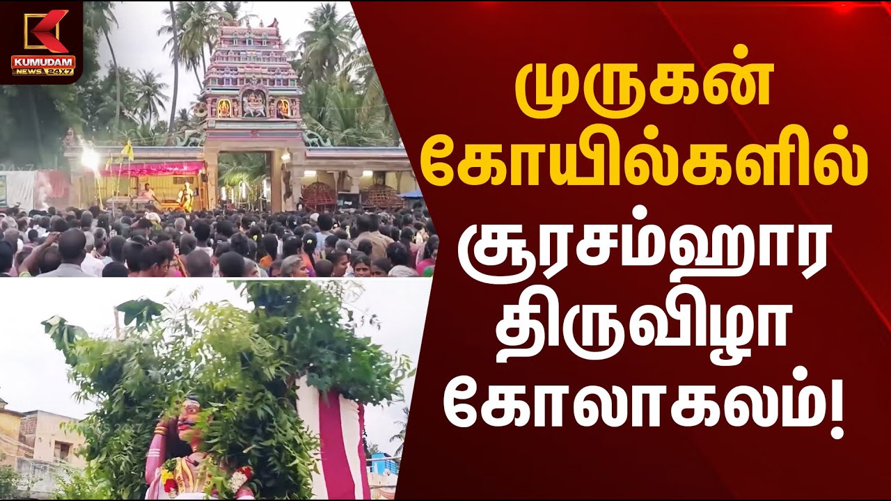 முருகன் கோயில்களில் சூரசம்ஹார திருவிழா கோலாகலம்! | Kumudam News