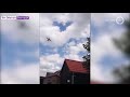 Hercules vliegt laag boven Gelderland: amateurbeelden