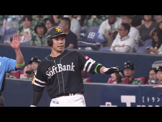 【8回表】絶好調!! ホークス・近藤健介 本日5打点目となるタイムリーヒットを放つ!! 2025年7月8日 千葉ロッテマリーンズ 対 北海道日本ハムファイターズ