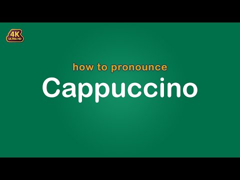 How to pronounce Cappuccino 【Starbucks】