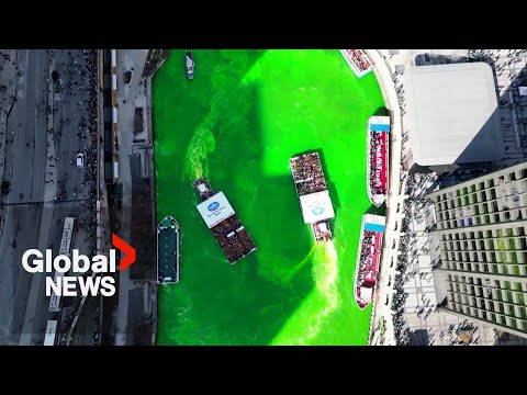 St. Patrick’s Day: US cities dye waterways green, hold parades to celebrate