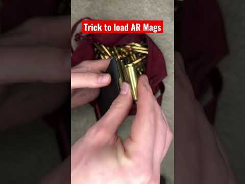 TRICK for loading AR15 Mags #shorts