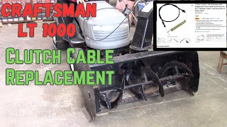 Craftsman LT1000 Clutch Cable Replacement