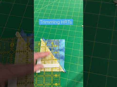 Half rectangle triangles are the tricky part of the Stretched Star block! #quilting