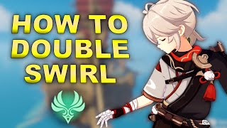 How to Double Swirl Kazuha in Vaporize, Freeze, Electrocharge