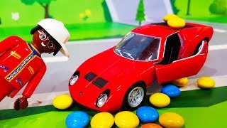 Мультики про машинки. Игрушки в пене и сладкий Шоколадный Медведь. ЛЕГО Мультфильмы для детей